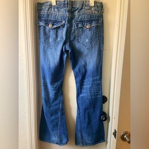 RARE VINTAGE WORLD TOUR “JOEY BIG T” DISTRESSED TRUE RELIGION WOMENS